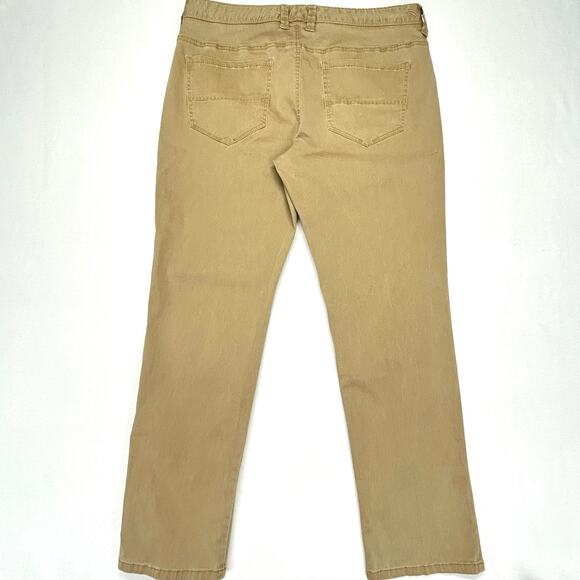 Tommy Bahama Mens 36x30 Chino Pants Tan Flat Front Stretch Cotton Tencel Blend - Picture 3 of 16